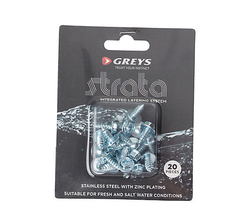 Greys Strata Screw-In Wader Studs 20pcs