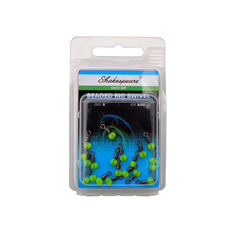 Shakespeare Beaded Rig Swivel Size 6 - 20Pcs