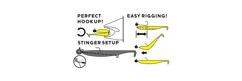 Westin KickTeez ST Rigged 15 cm 11 g Dirty Harbor 2 pcs 0,28 mm