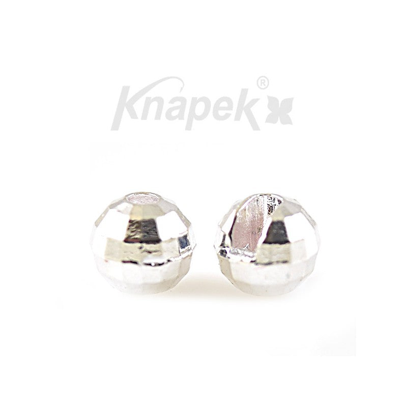 KNAPEK Tungsten Beads 2.5mm silver 10pcs