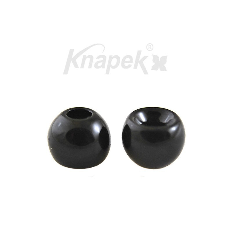 KNAPEK Tungsten Beads 2.4mm Black 10pcs