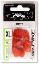 Quantum Mr. Pike Bait Flags Spotty UV Colours 20pcs