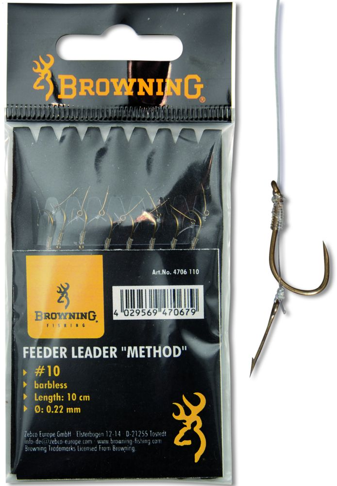 Browning Feeder Method Fish hook-to-nylon