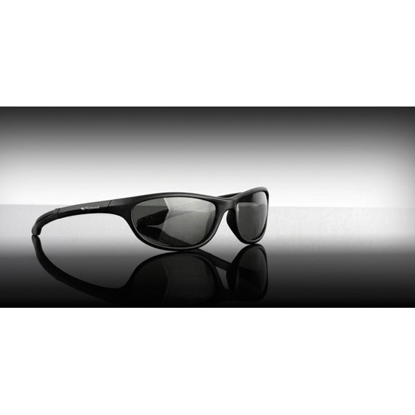 Wychwood Sunglasses Black Wrap Around Smoke Lens T9008