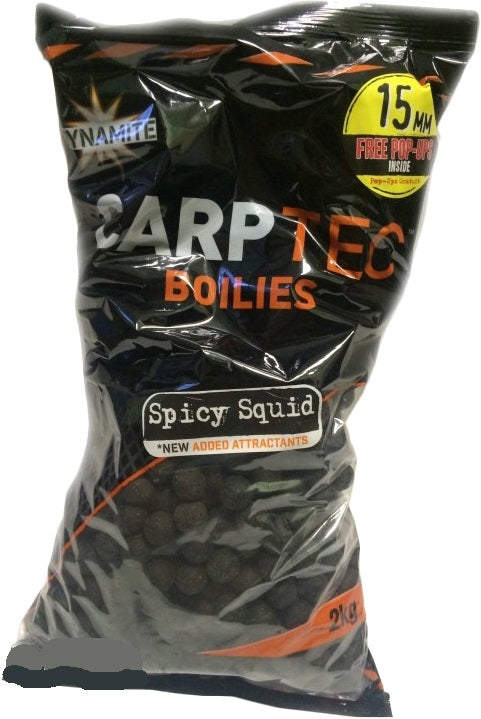 Dynamite Baits CarpTec Boilies 15mm Spicy Squid 2kg