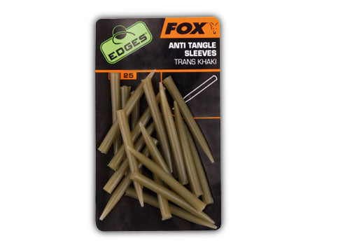 Fox Edges Anti Tangle Sleeves x 25 khaki