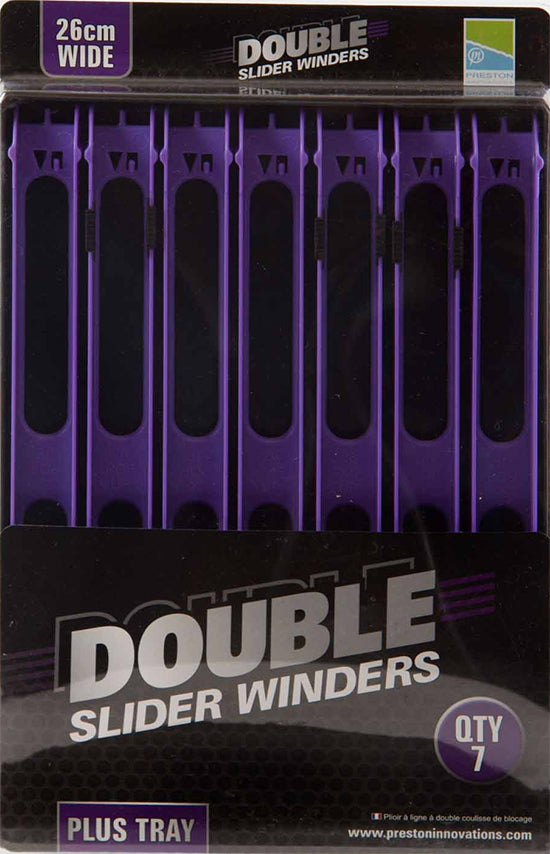 Slider Wind Rib Preston Double Slider Winders in Tray – 2-Rig Storage for Pole Rigs
