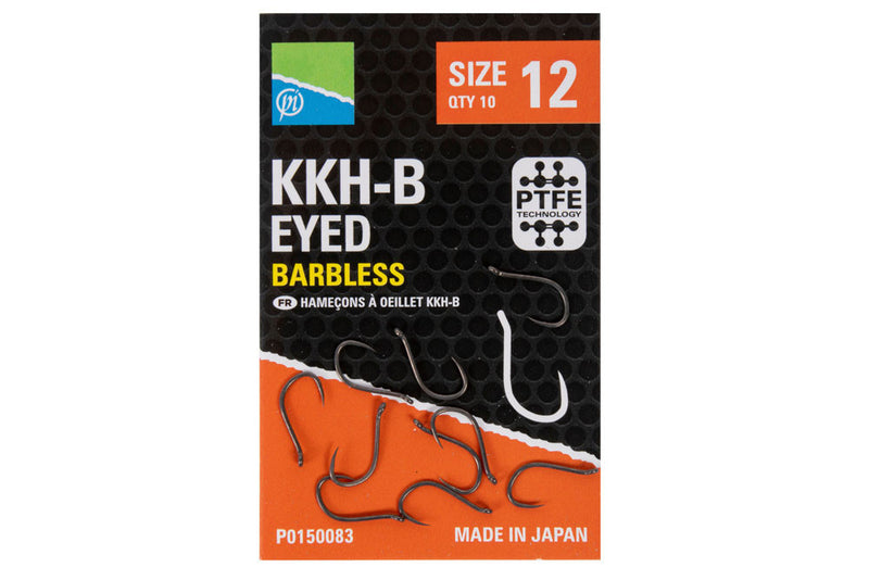 Preston Innovations KKH-B Barbless Eyed Hooks