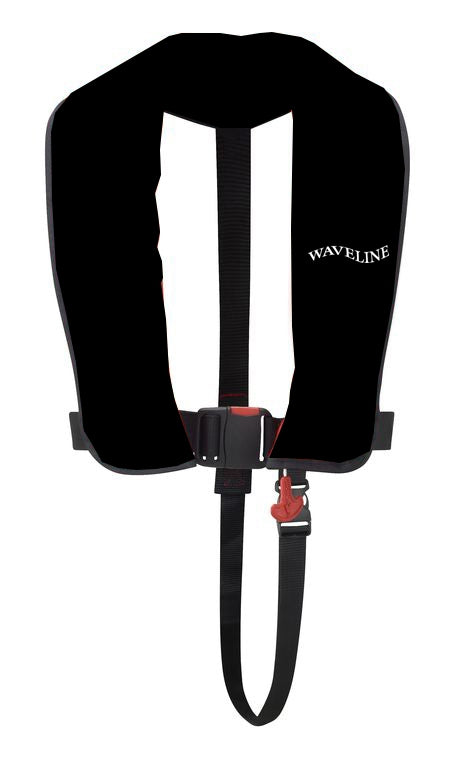 WAVELINE 165N ISO Black Auto LifeJacket With Crutch Strap