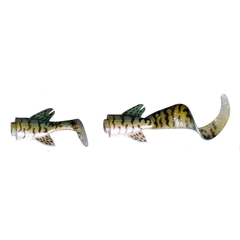 Savage Gear 3D Hybrid Pike 17cm Spare Tail Kit 07-Green Silver Pike