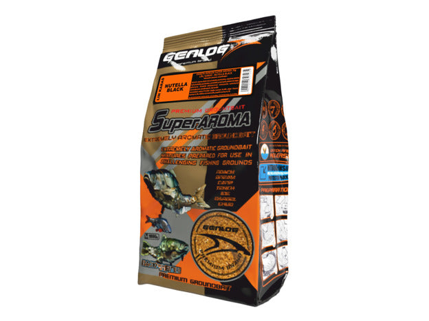 Genlog Groundbait Super Aroma 1kg Nutella Black ZGSALK06