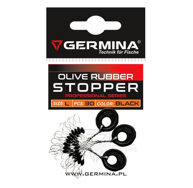 Germina Olive Rubber Stopper Medium 30pcs.