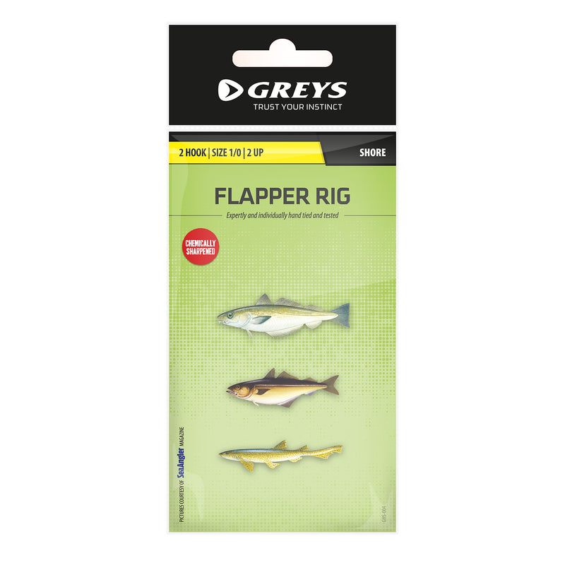 Greys 2 Hook Flapper Rig Size 1/0 2up
