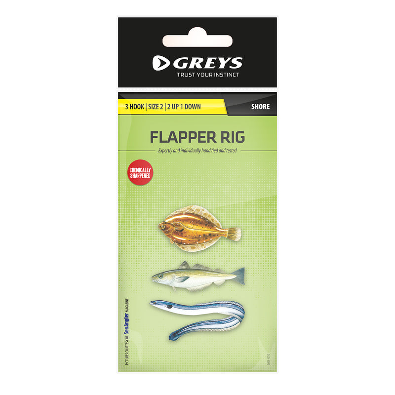 Greys 3 Hook Flapper Rig Size 2 2up1down