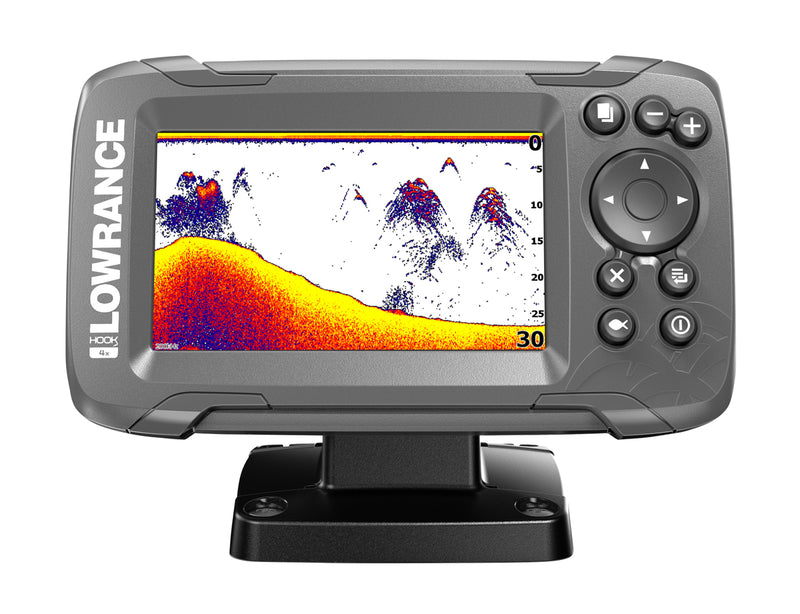 LOWRANCE HOOK2-4X  GPS Plotter/Fishfinder with Bullet Skimmer