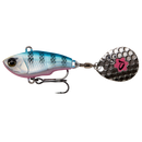 Savage Gear Fat Tail Spin 8cm 24g Sinking Blue Silver Pink