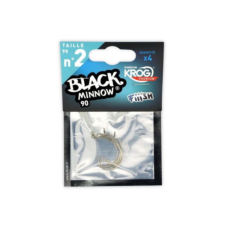 Fiiish Black Minnow BM90 Hook Krog Premium 4pcs.
