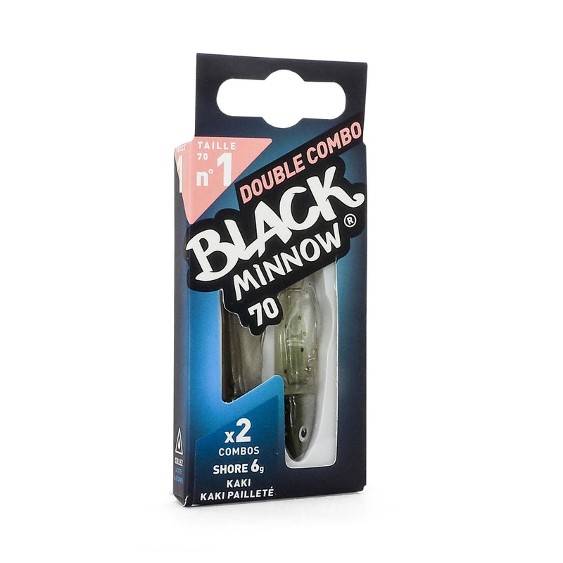 Fiiish Black Minnow 70 Double Combo Off Shore 6g Kaki + Kaki Paillete BM759