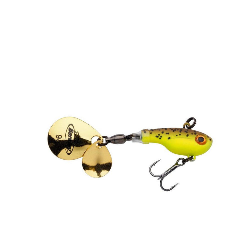 Berkley Pulse Spintail 14g Brown Chartreuse