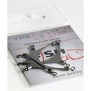 FISH HEAD Corner plate swivel (3pcs/bag)