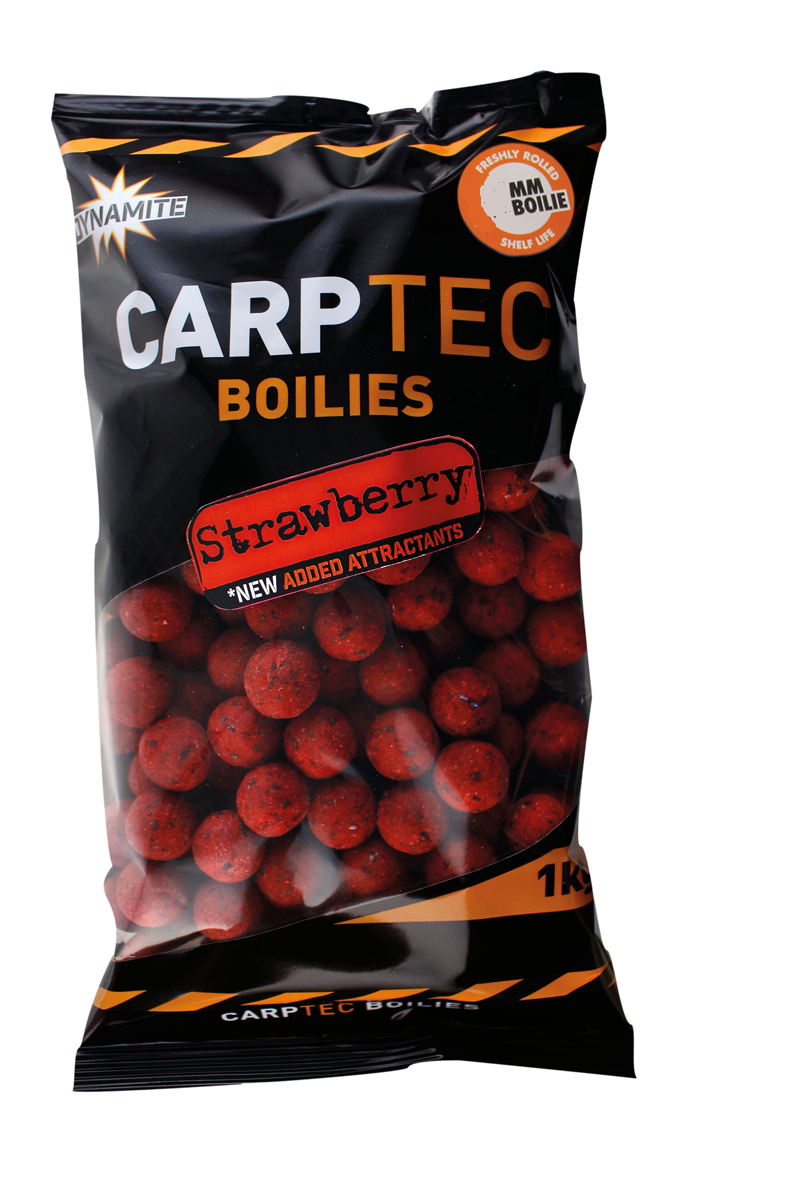 Dynamite Baits CarpTec Boilies 15mm Strawberry 1kg
