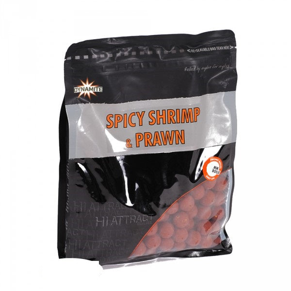 Dynamite Baits Hi Attract Boilie 10mm Spicy Shrimp and Prown 1kg