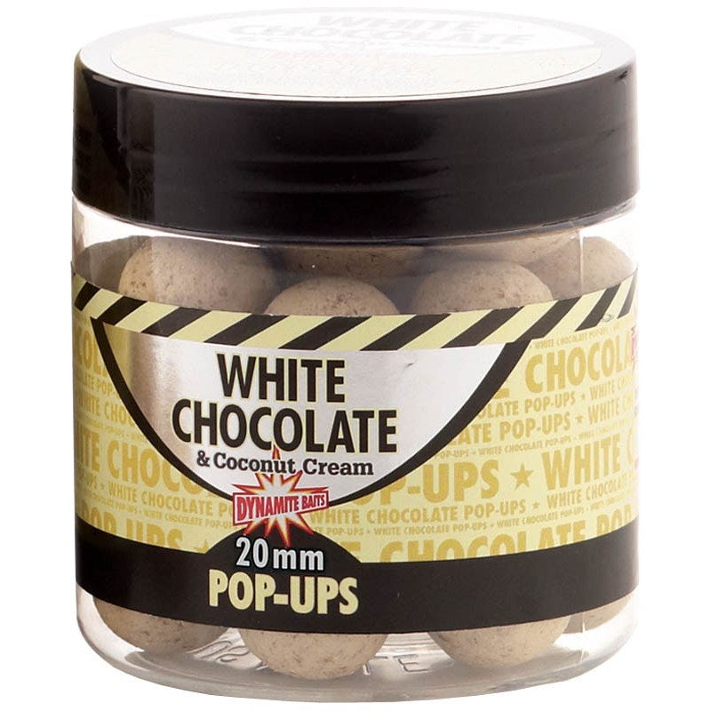 Dynamite Baits Boilies White Chocolate Pop Up 20mm