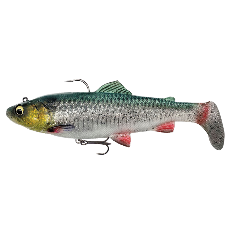 Savage Gear 4D Trout Rattle Shad 17cm 80g S Green Silver