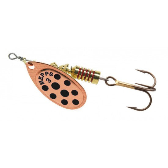 Mepps Aglia Spinner Size 1 Copper Black Dots