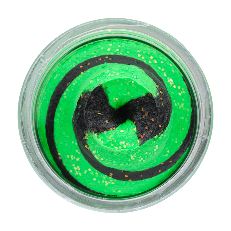 Berkley PowerBait Natural Glitter Floating Trout Bait Aniseed Spring Green/Black