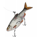 Quantum Mr. Pike Ghost Traces Twin Hook-Release-Rig white 50cm 1pcs