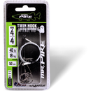 Quantum Mr. Pike Ghost Traces Twin Hook-Release-Rig white 50cm 1pcs