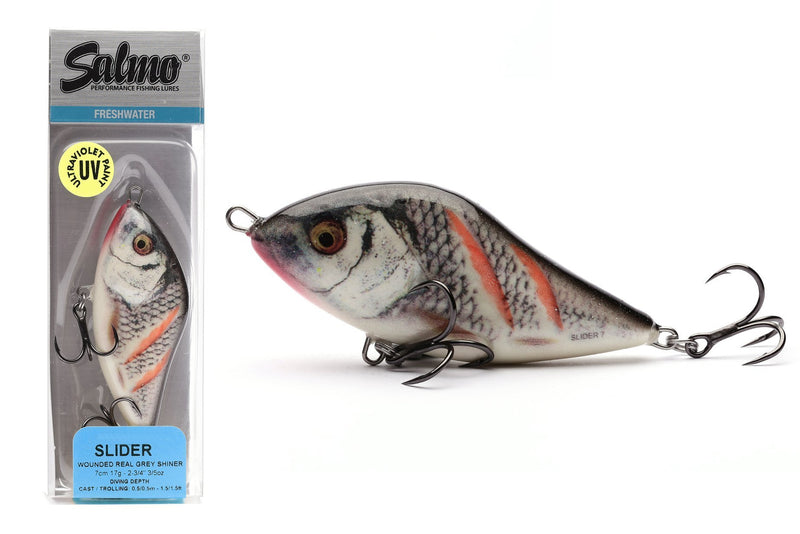 Salmo Slider Sinking 10cm 46g Wounded Real Grey Shiner