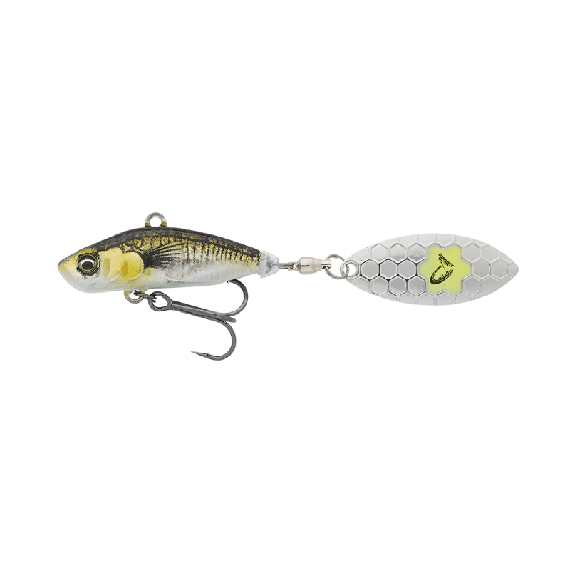 Savage Gear 3D Sticklebait Tailspin 6.5cm 9g Green Silver AYU