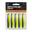 Savage Gear Cannibal Shad 8cm 5g Chartreuse Pumkin 5pcs