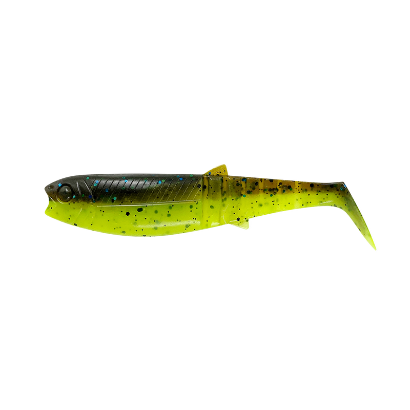 Savage Gear Cannibal Shad 8cm 5g Chartreuse Pumkin 5pcs