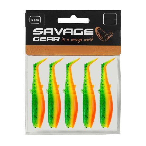 Savage Gear Cannibal Shad 8cm 5g Firekracker 5pcs