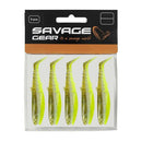 Savage Gear Cannibal Shad 8cm 5g Green Pearl Yellow 5pcs