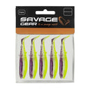 Savage Gear Cannibal Shad 8cm 5g Purple Glitter Bomb 5pcs