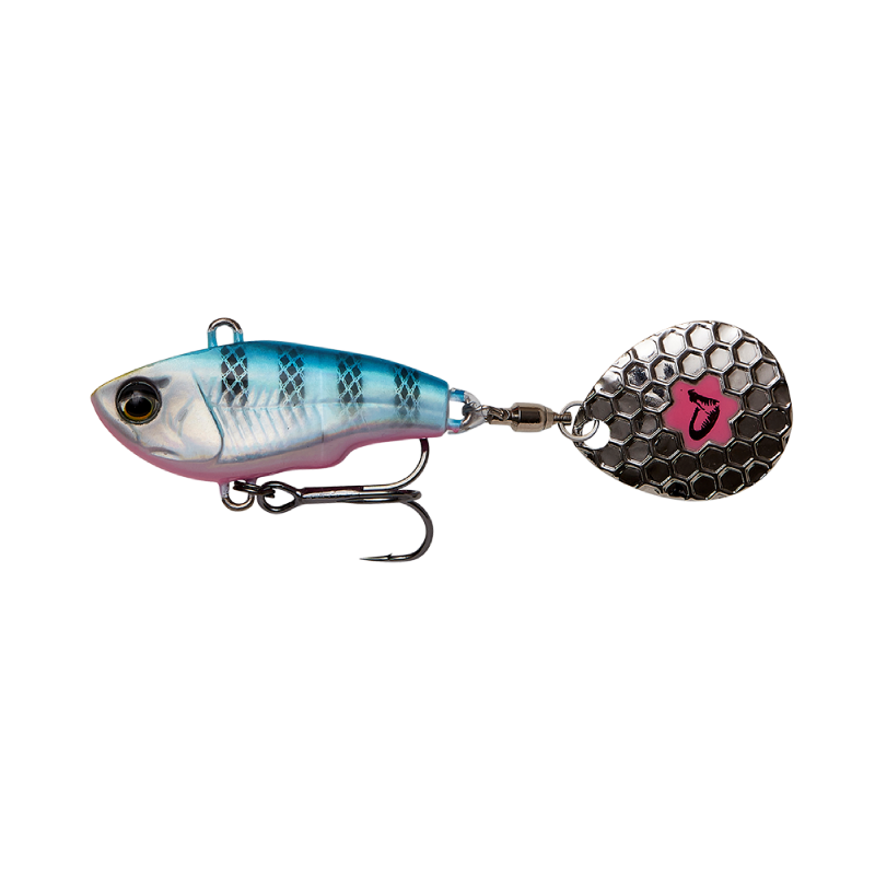 Savage Gear Fat Tail Spin 6.5cm 16g Blue Silver Pink