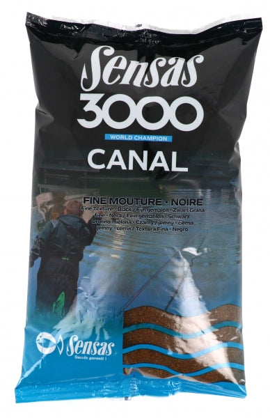 Sensas 3000 Canal Black Fine Mature 1kg