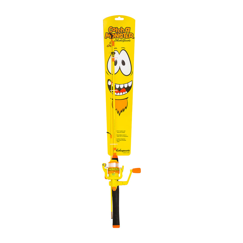 catch a monster fishing pole Shakespeare Children's Colourful Spinning Rod and Spin Reel Combo Set - Kid's Ready to Fish Setup with Line, Spinning Combos, Allround Fishing, Unisex, Pink, 1.40m Rev up the excitement with the Monster Jam Youth Fishing Kitbuilt for kids ages 48 who are ready to crush it on the water ROCKET FISHING ROD Catches POND