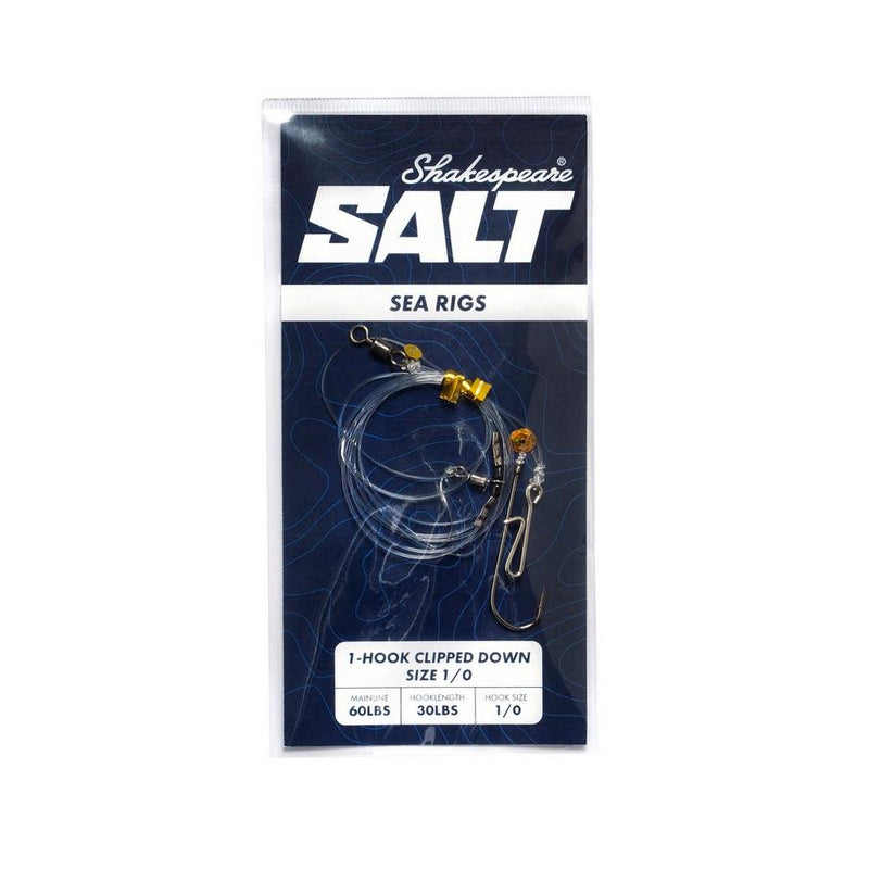 Shakespeare SALT Rig 1 Hook Clipped Down