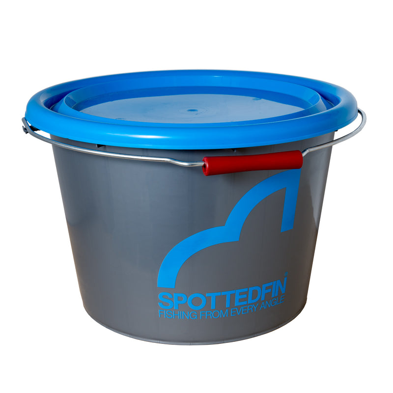 SpottedFin Match Bucket - 18L Custom Coloured with lid and logo