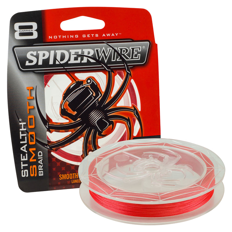 SPIDER WIRE STEALTH SMOOTH Red 150m