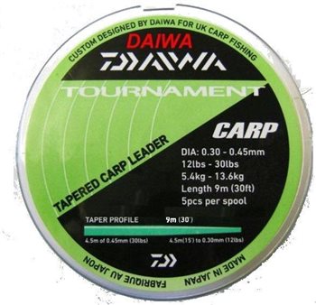 Daiwa Tournament Tapered Carp Leader Material