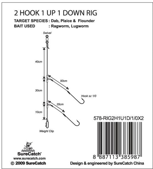 SureCatch Pro Series 2 Hook 1 Up 1 Down Rig