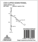 SureCatch Pro Series Cod Clipped Down Pennel Rig