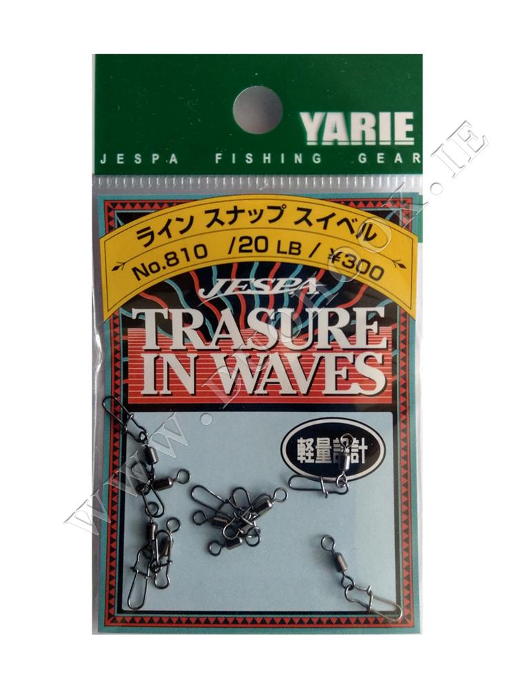 Yarie 810 Rolling Swivel With Line Snap Black