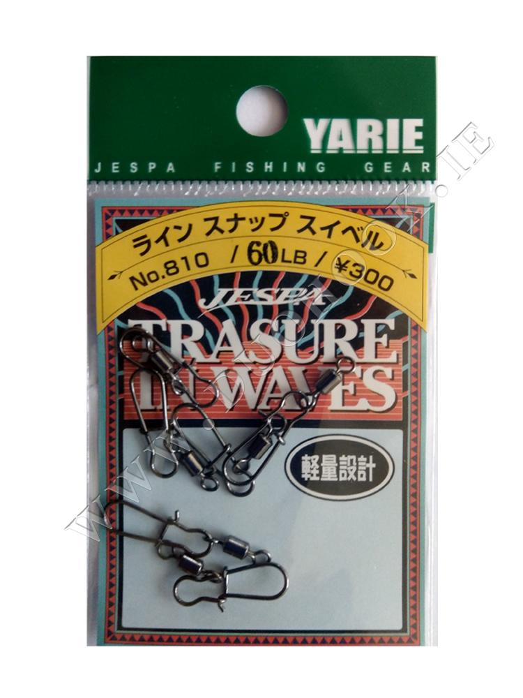 Yarie 810 Rolling Swivel With Line Snap Black